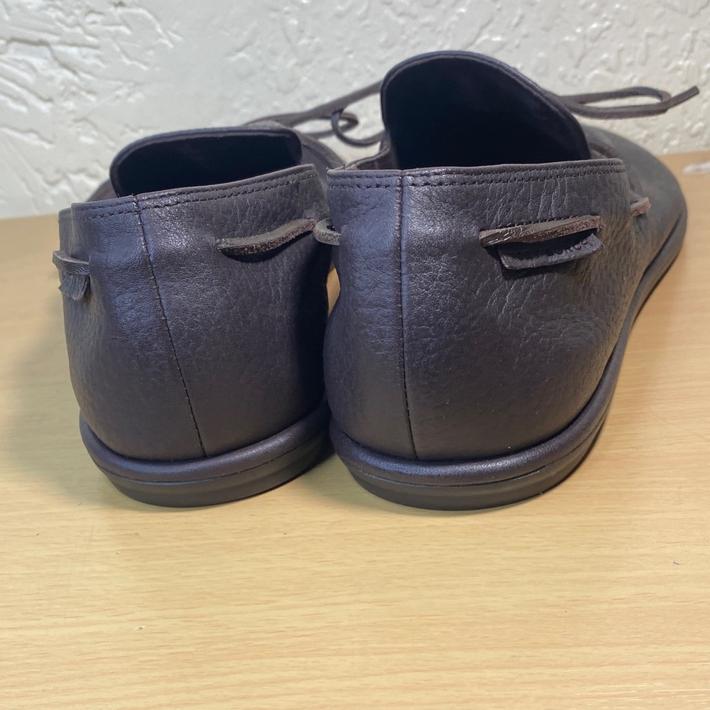 Tory Burch Pebbled Leather Loafers in Dark Brown - Picture 6 of 10